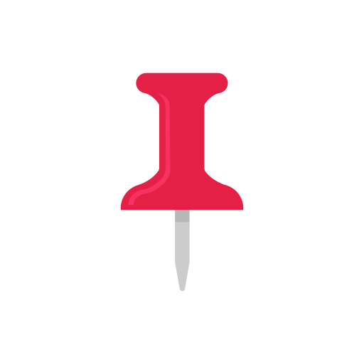 Office supply, pin, pin it, tag icon